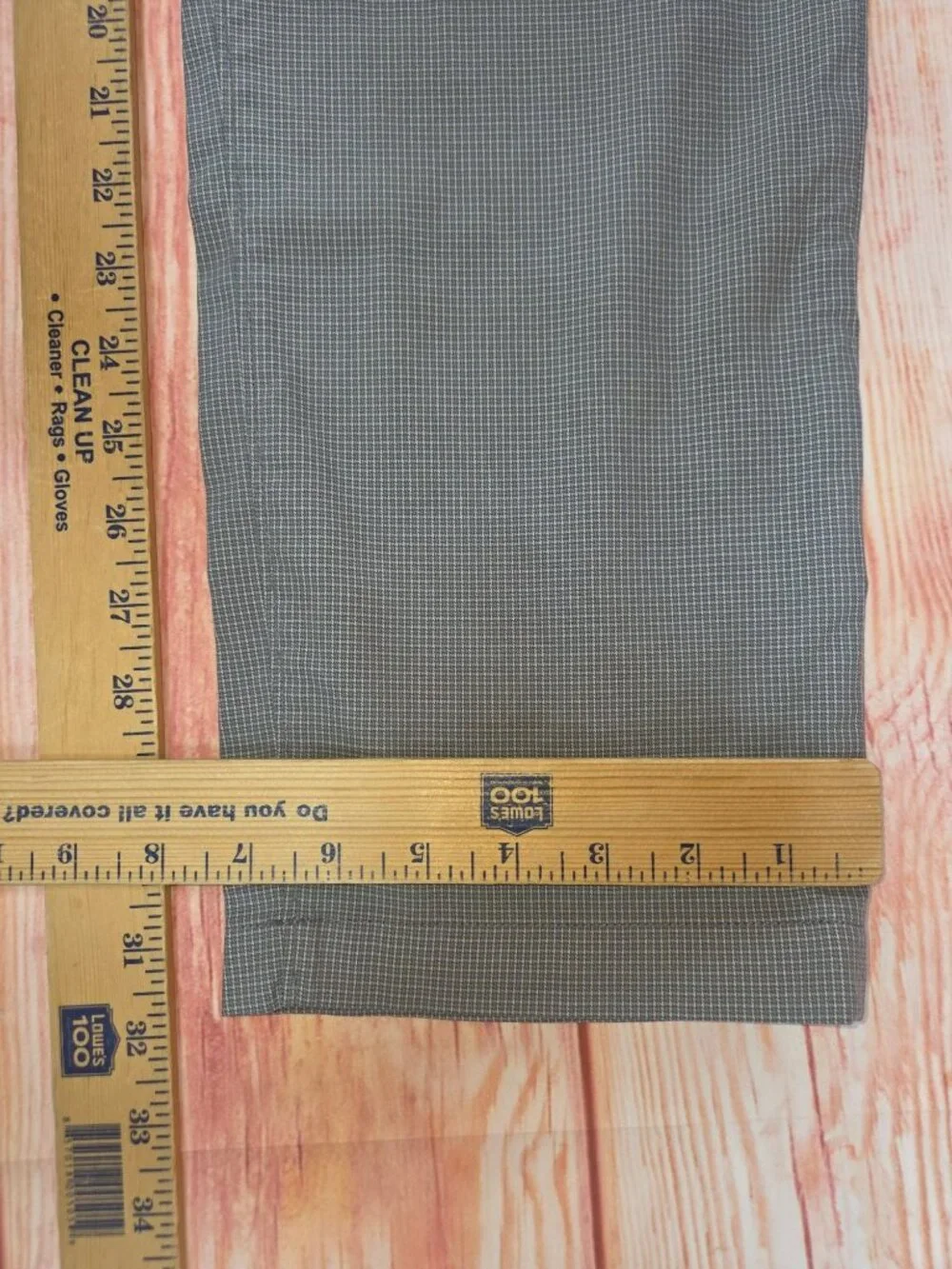 Tommy Bahama Mens Gray Check Performance Pants 36x32